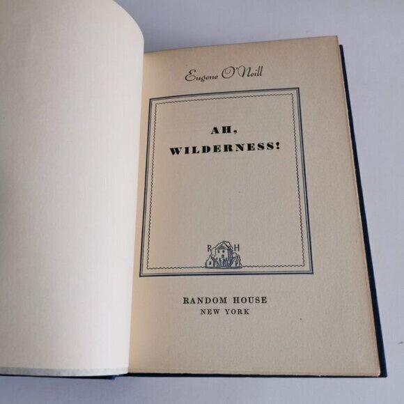 Set of 2 Eugene O'Neill Books 1930s American Author Vintage Play Blue Book Stack - Picture 4 of 6